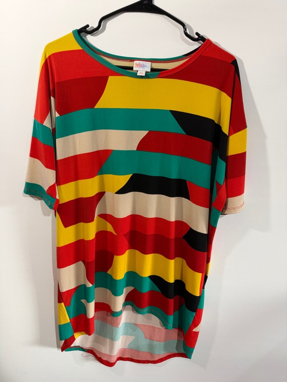 LuLaRoe Multicolor Striped Scoop Neck Tunic